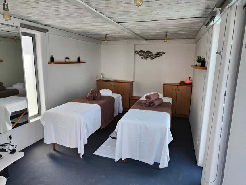 Akrotiri: Departure Day Spa Package Wine/Fruits/Pool Access - Santorini Zen Spa Akrotiri: the “easy button” inside Santorini Princess Presidential Suites