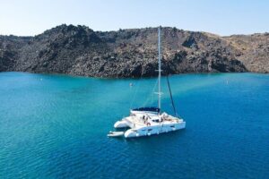 Best of Santorini Private Half-Day Catamaran Cruise with transfer and meal - Transfer from Vlichada dock to your hotel: less stress, more sea time