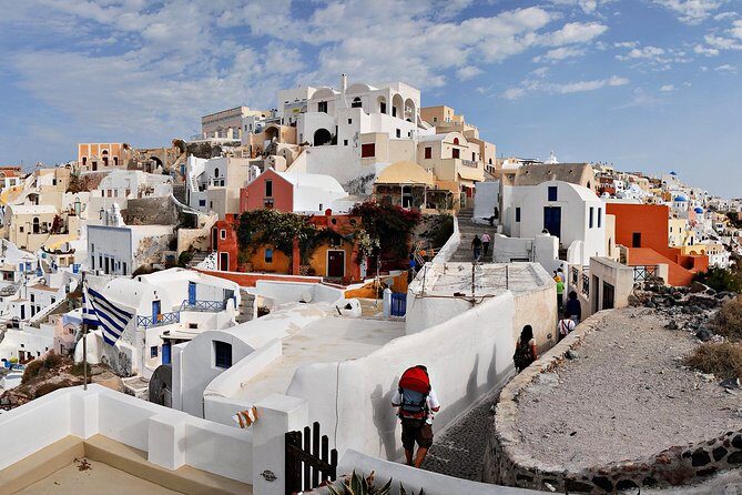 Blue Dome and Oia Sunset Small Group Transfer - The Fira side stops: bars and local favorites, but keep expectations practical