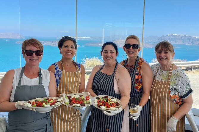 Cooking Class and Wine Tasting in Santorini - Lunch on the verandah: where the views match the meal