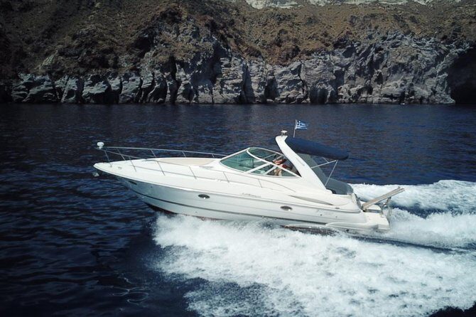 Explore Santorini’s volcano with Alex Private Boat Rental - Nea Kameni and the thermal springs: warm water with volcanic power