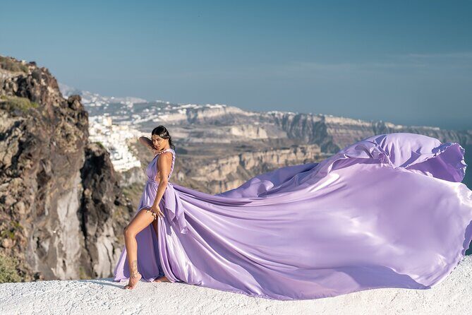 Flying Dress Photo © Photoshoot in Santorini: Express Package - The 30-Minute Photoshoot: What Actually Happens on Site