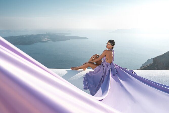 Flying Dress Photoshoot in Santorini by Flying Dress Photo © - Who should book this (and who should think twice)