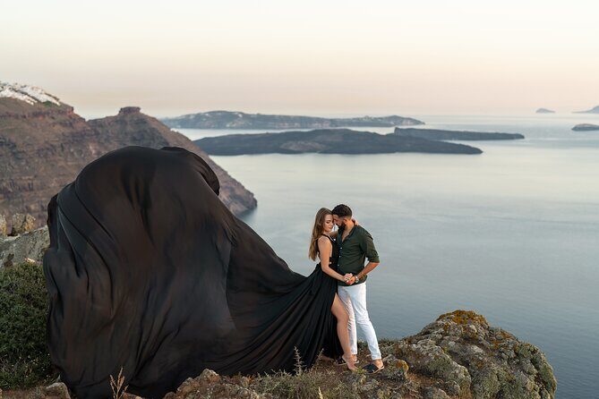 Flying Dress © Photoshoot in Santorini: Happy Birthday Package - Booking Your Dress: Pick the Style, Then Let the Team Fit It