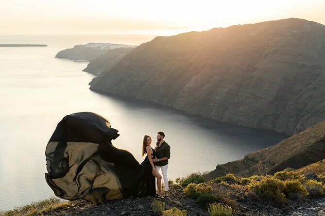 Flying Dress © Photoshoot in Santorini: Happy Birthday Package - Logistics That Can Make or Break Your Day