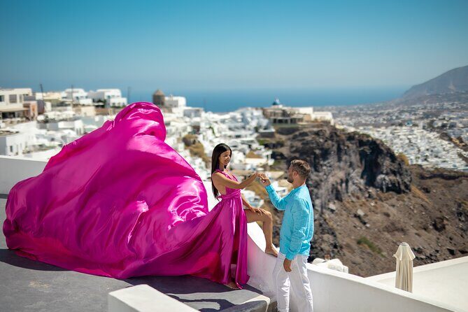 Flying Dress Photoshooting Santorini - Price and value: is $476.57 per person worth it?
