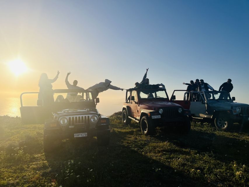 From Fira: Santorini Wrangler Jeep Convoy Tour & Villages - Why this Wrangler convoy feels different from the usual Santorini drive