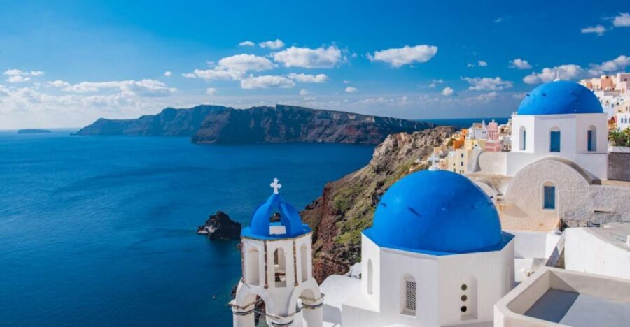 From Heraklion/Crete: Santorini Island Guided Day Trip - Fira on the cliff: shopping breaks, panoramas, and the step count