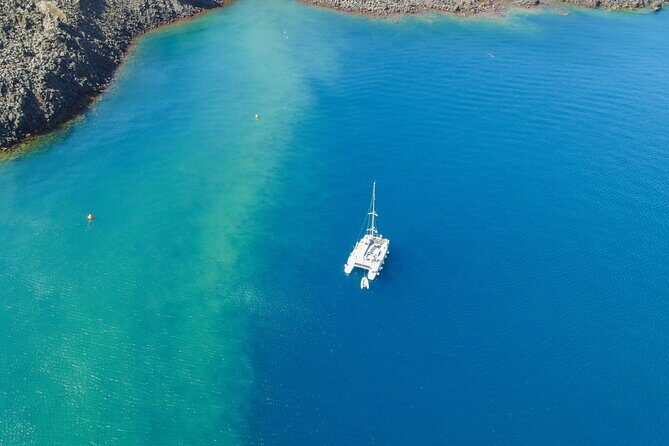 Full Day Santorini Catamaran Private Cruise with meal and transfer - Price check: when $2,015.91 per group is a smart deal