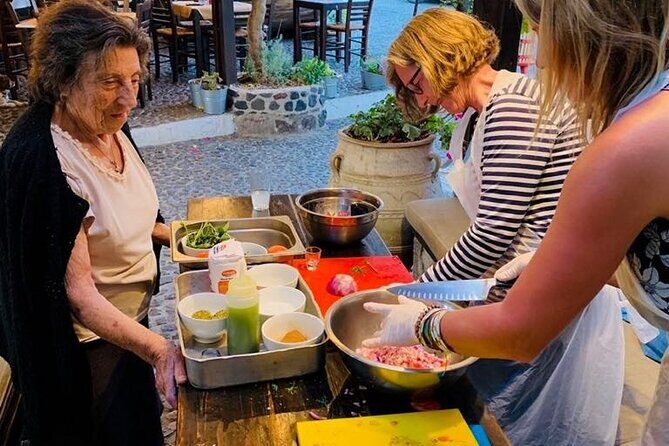 Greek Cuisine Cooking Class in Santorini with Recipes and Wine - The Chef Experience: Working With Christos in English