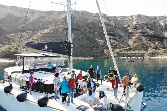 Half-Day Exclusive Catamaran Cruise in Santorini with Meal and Open Bar - Thirassia Island: The Meal, the Swim, and the Best Part of the Half-Day Loop