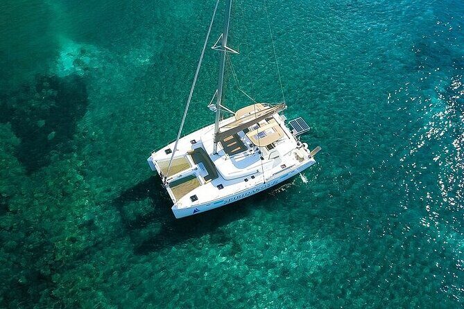 Island Hopping: Santorini Catamaran Charter Cruise with a skipper - A 7-Day Private Catamaran Charter From Santorini (or Anywhere Nearby)