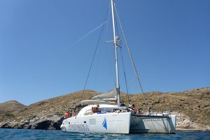 Island Hopping: Santorini Catamaran Charter Cruise with a skipper - Price and Value for a Group Up to 10