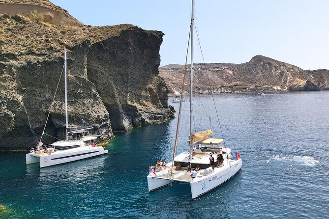 Luxury Santorini Sunset Cruise: Dinner, BBQ, Open Bar, Transfers - Is this 5-hour format good value at $145.18?
