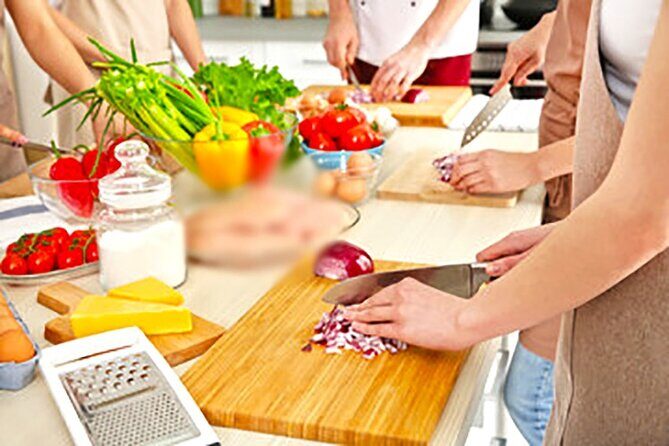 Miss Anna Santorini Cooking Class - The main event: Greek salad, Ntakos, spanakopita, and moussaka