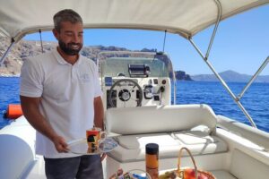 Morning or Afternoon 3hour Private boat Tour in Santorini - Snorkeling and swim breaks: gear included, hassle avoided
