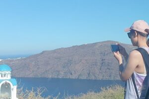 My Ultimate Half-Day Private Santorini Road Trip - Mercedes pickup and the Fira cable car meeting point reality