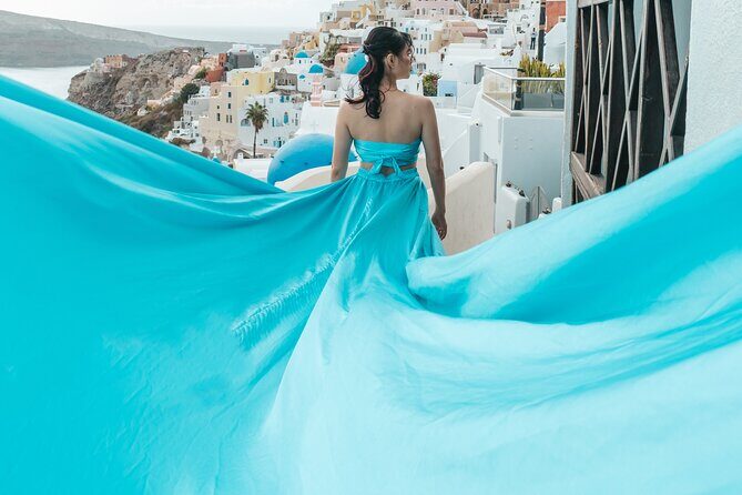 Oia Flying Dress Photoshoot Santorini - Where This Fits Best: Couples, Parents, and Photo-First Days