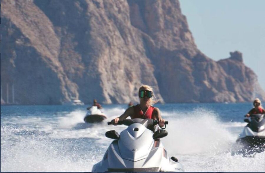 Perivolos: Private South Coast Discovery on a Jet Ski - Vlyhada Beach and Red Beach speed run: your first big payoff