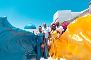 Photoshoot in Flying Dresses in Santorini - Timing in Santorini: Why Morning Helps the Whole Shoot