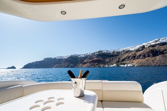 Private all included yacht Tour in Santorini - Oia from the water, then finish at Ammoudi Bay