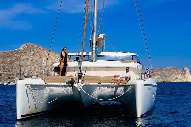 Private All Inclusive Day Cruise with Full Greek Lunch - Nea Kameni and the hot springs: volcano water with a one-hour window