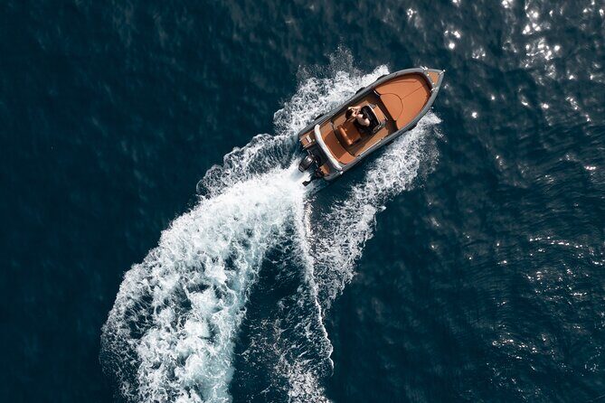 Private Cruise Luxury Self Drive Boat - Explore the best spots - Vlichada Starting Point: A Practical Base for Santorini by Sea