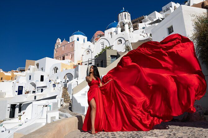 Private Express Flying Dress Photoshoot in Santorini – 30 Minutes - Who this flying dress shoot suits best (and who should skip it)