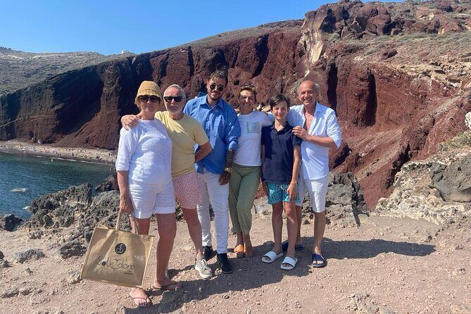Private Half day - Best of Santorini and Wine Tasting tour - Perissa Black Sand Beach: relax time on volcanic pebbles