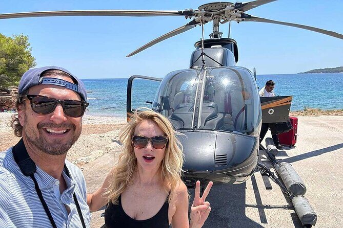 Private Helicopter Transfer from Santorini to Mykonos - Meeting point and departure timing: the Helipad plan