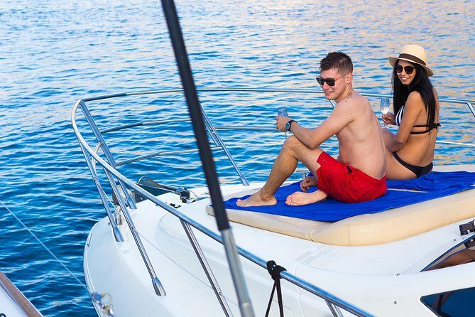 Private Motor Yacht Cruise with BBQ, Open Bar & Transfers - Cruising Past the Caves and Rock Formations (The Views You Can Only Get From Moving)