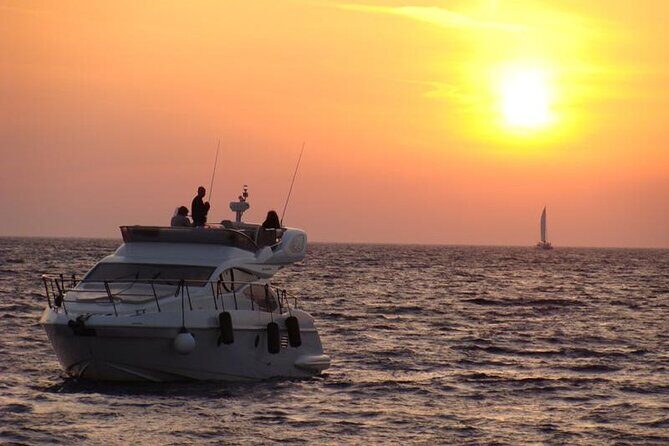 Private Motor Yacht Cruise with BBQ, Open Bar & Transfers - Stop 5: Thirassia for Swimming and a Slower Island Feeling