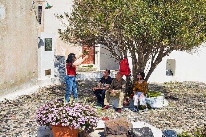 Private Santorini Villages Morning Walking Tour inc. tastings - The Guide Makes It Feel Local: Stories, Geology, and Personal Food Touches