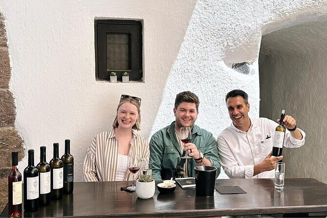 Private Santorini Wine Tour: Explore Top 3 Wineries & Best Views - Stop 3 at Estate Argyros: one-hour tour + tasting at a top-name winery