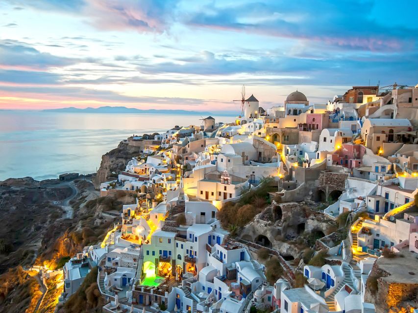 Santorini 2-Day Combo: Volcano Boat Cruise & Island Bus Tour - Day 1 on the Caldera: Nea Kameni crater hike and Palea Kameni hot springs