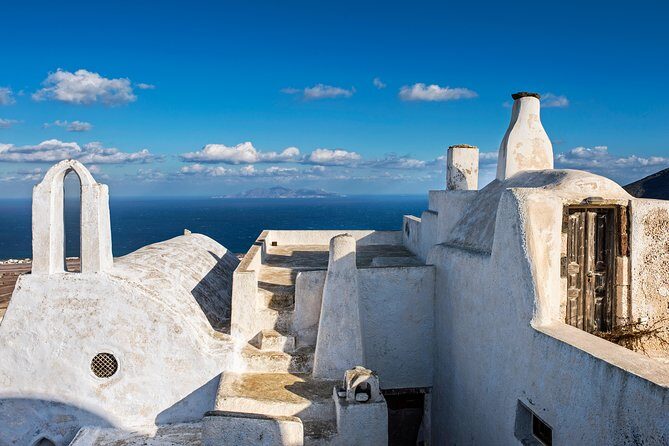 Santorini: 4hr Private Countryside Hidden Paths Tour - Megalochori: the traditional village view over the caldera