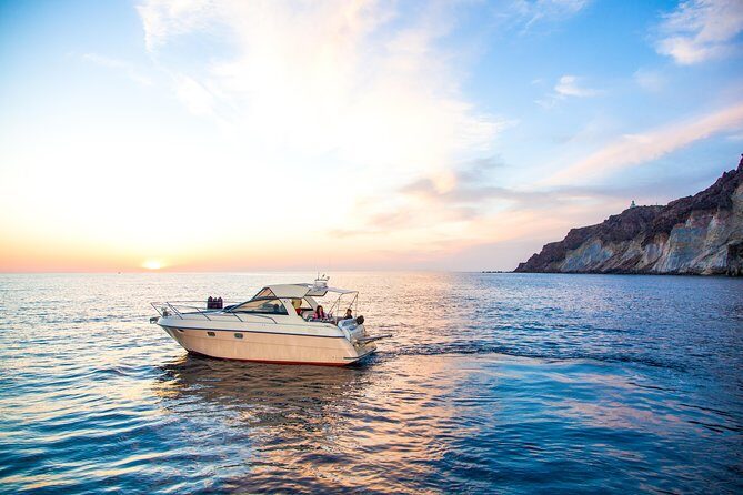 Santorini 5 - Hours Private Day Or Sunset Cruise with Bbq and Drinks - Two Ways to See Santorini From the Water (10:00 or 15:00)