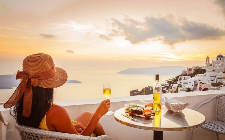 Santorini 5hour Semi-Private SECRET SUNSET Tour - The Blue Dome and Profitis Ilias Monastery: iconic sights plus a big elevation payoff