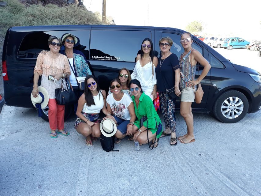Santorini: 6-Hour Classic Panorama Private Tour - Perivolos Black Beach: a swim break with volcanic drama