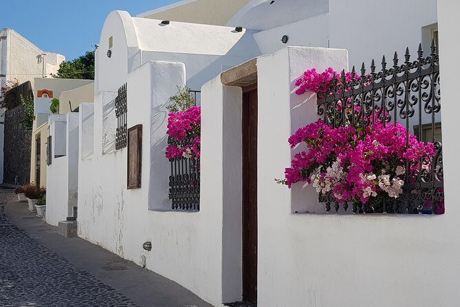 Santorini: 6hr Small Group Shore Excursion Villages & Wine - Castle of St Nicholas: guided history plus room to breathe