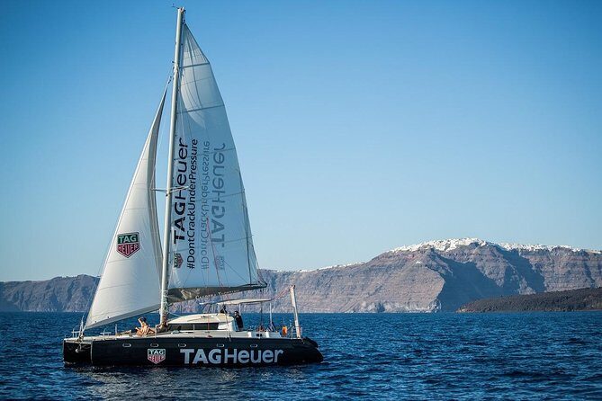 Santorini Adventurous Catamaran Experience with Snorkeling - Onboard Food, Wine, and the Kind of Comfort You Actually Need