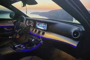 Santorini: Airport or Port One-Way Private Transfer - What you get in the car: AC, WiFi, and a calm ride