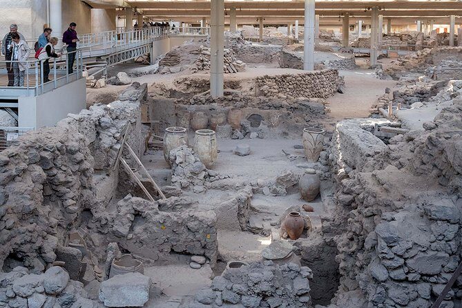Santorini Archaeology and Wine Small-Group Tour with Tastings - Santorini Village Stroll and the World-Famous Black Beach