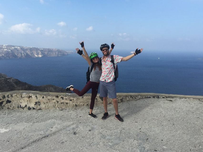 Santorini: Around the Island by Electric Bike - Riding the wine roads to Megalochori: vineyards plus real village time