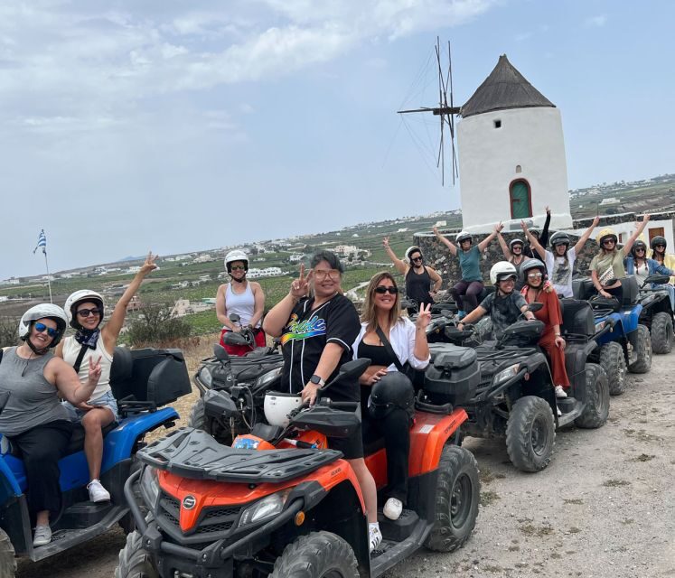 Santorini: ATV-Quad Experience - Caldera-side backroads, a cave chapel, and the off-road run to Vlichada