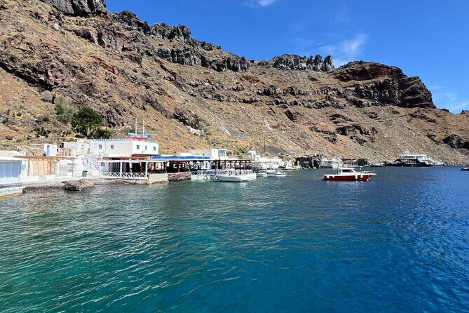 Santorini: Boat tour to Volcano, Hot Springs & Thirasia island - Thirassia island: a real taste of Greek island life (Manolas time)