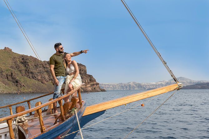 Santorini Caldera Cruise Tour (Volcano, Hot Springs, Thirassia) - Nea Kameni volcano hike: the €5 ticket and the summit payoff