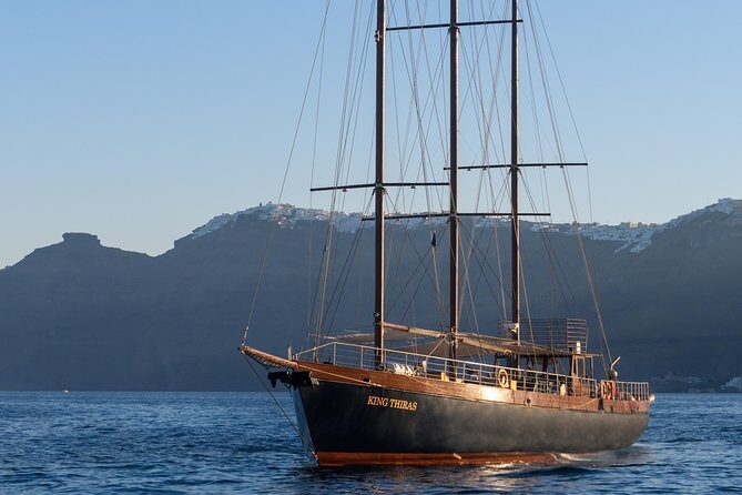 Santorini Caldera Morning Cruise With King Thiras Boat - Volcano stop: crater area views plus a €5 cash-only ticket