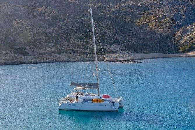Santorini: Caldera Private Catamaran Cruise with Meal & Drinks - Getting to the start: Vlichada meeting point and optional pickup