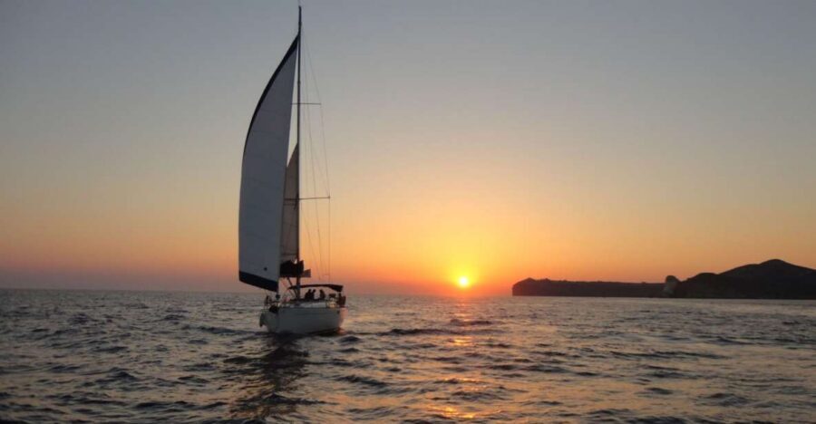 Santorini Caldera: Sunset Sailing Cruise with Meal - The Caldera Route From Vlychada Marina to Red and White Beach
